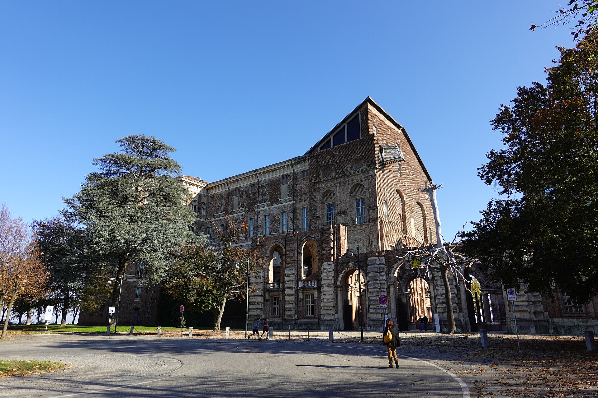Exterior of the Castello di Rivoli, a former Savoy residence converted into a contemporary art museum