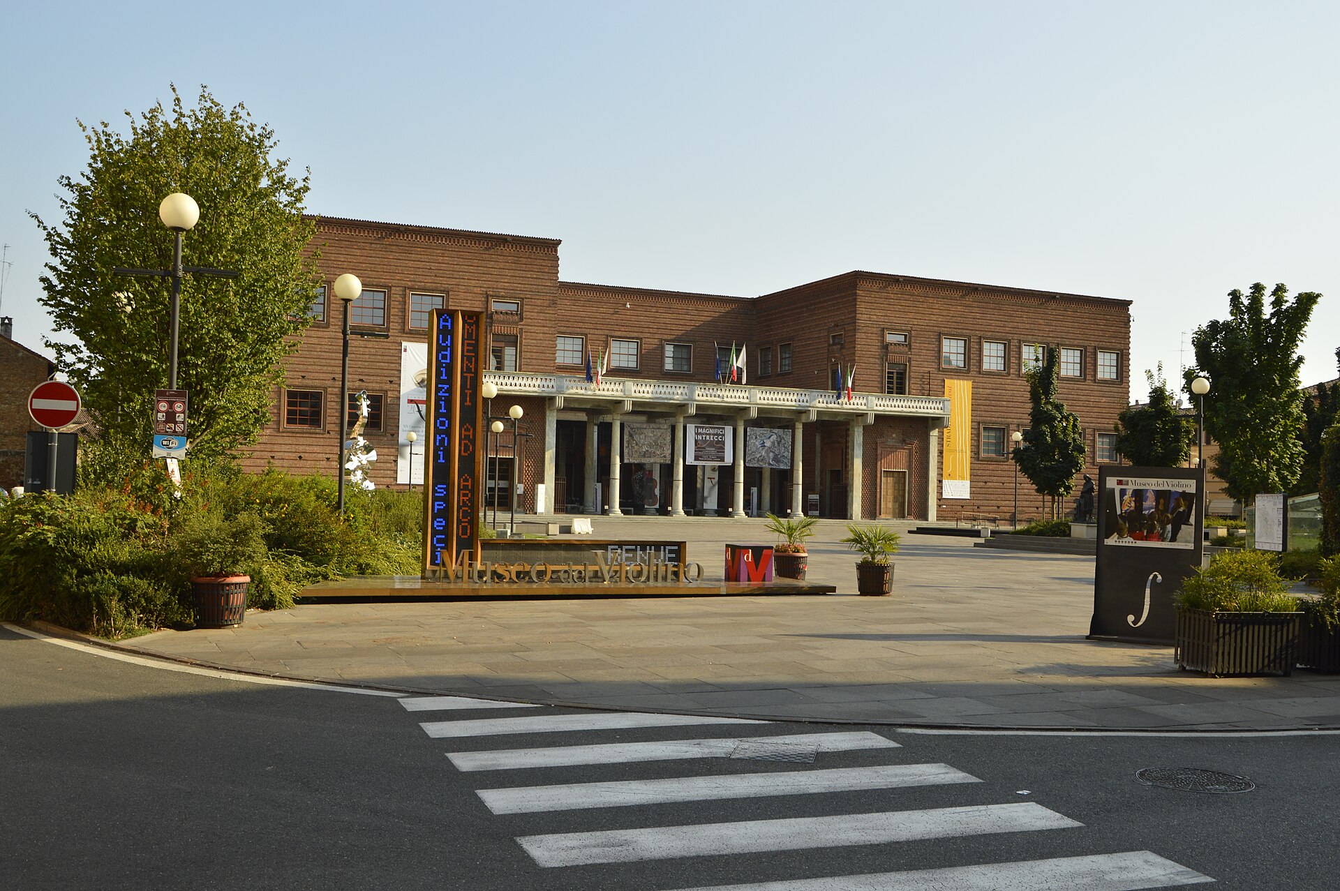 The Museo del Violino in Cremona, a modernist building housing historic instruments