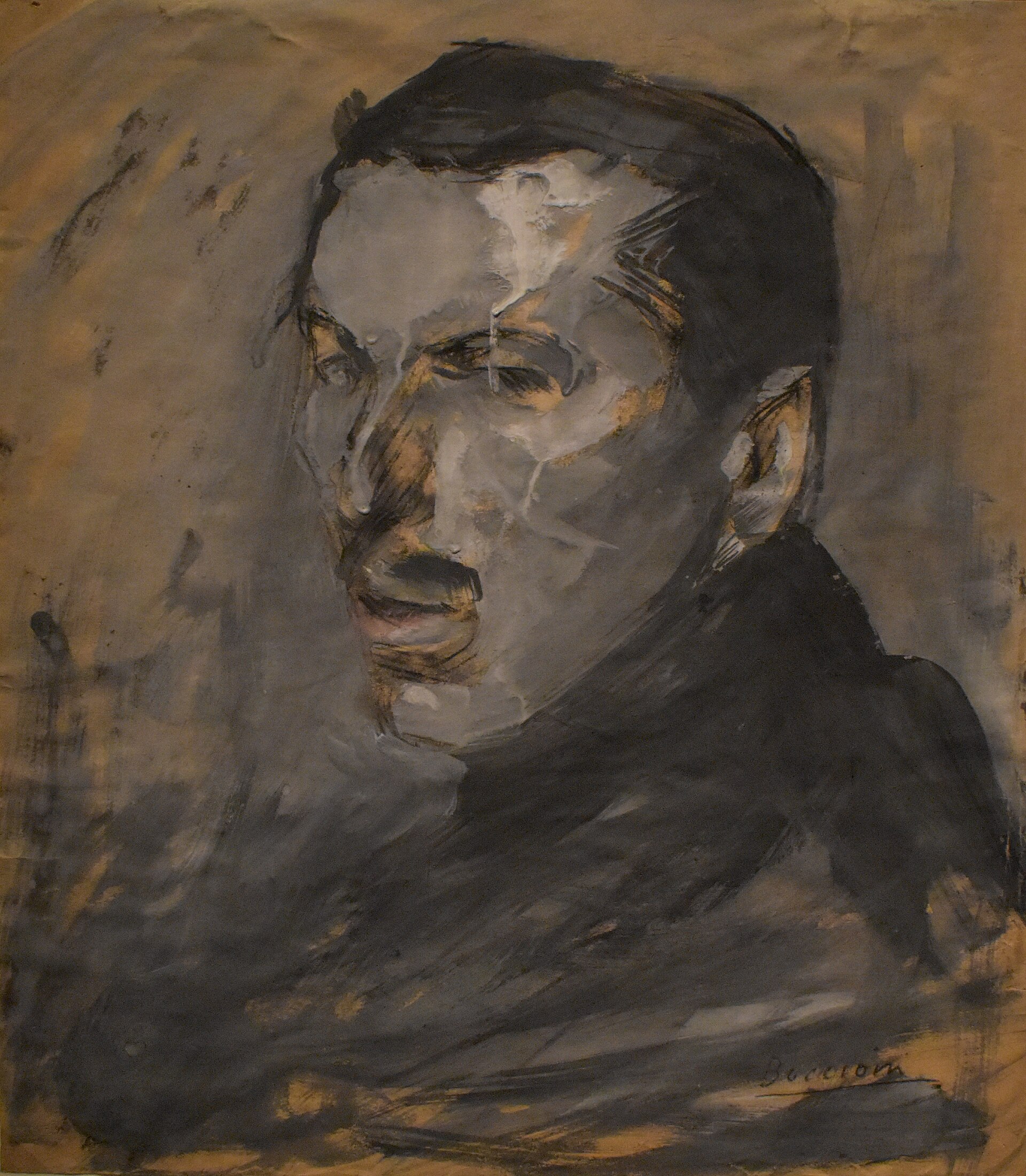 Self-portrait painting of Umberto Boccioni from 1909