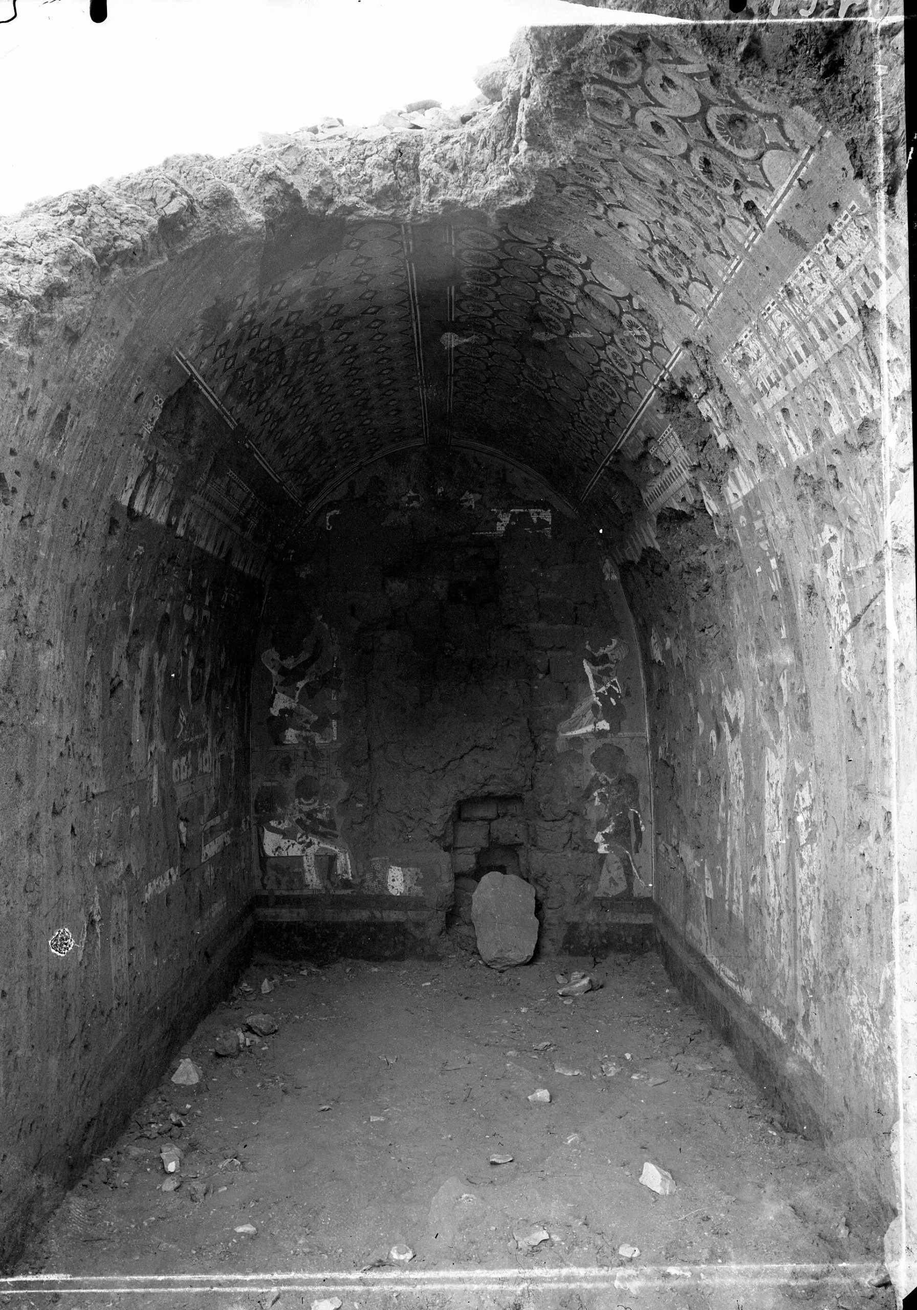 Archival 1906 excavation photograph of the tomb of Kha and Merit at Deir el-Medina