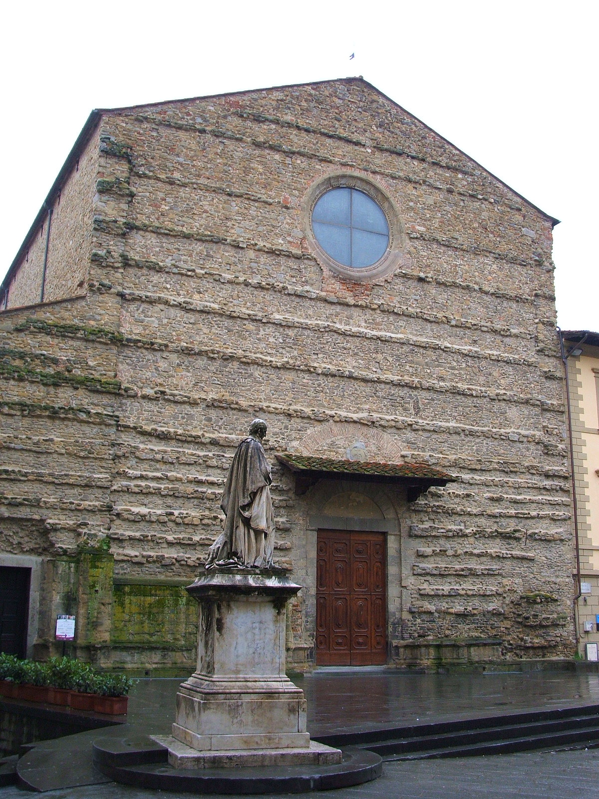 Exterior view of the Basilica of San Francesco in Arezzo